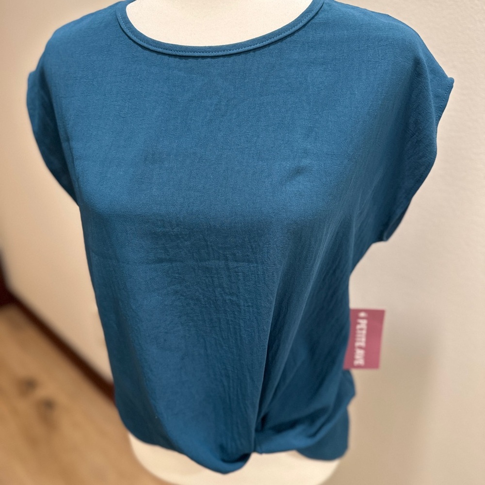 NWT PAVE Deep Teal Green Relaxed Fit Top MP